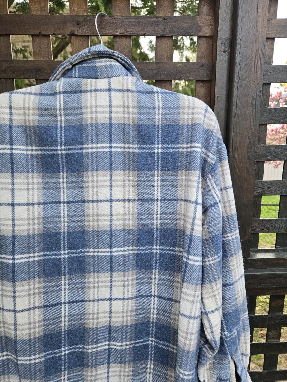 Plaid Shacket with Fringe - Picture 8 of 9